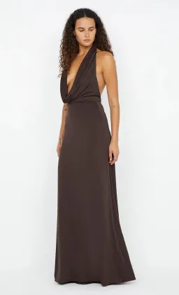 Bec & Bridge  Nessie Cowl Maxi Dress Dark Chocolate Size 6 for rent on The Volte - image 2