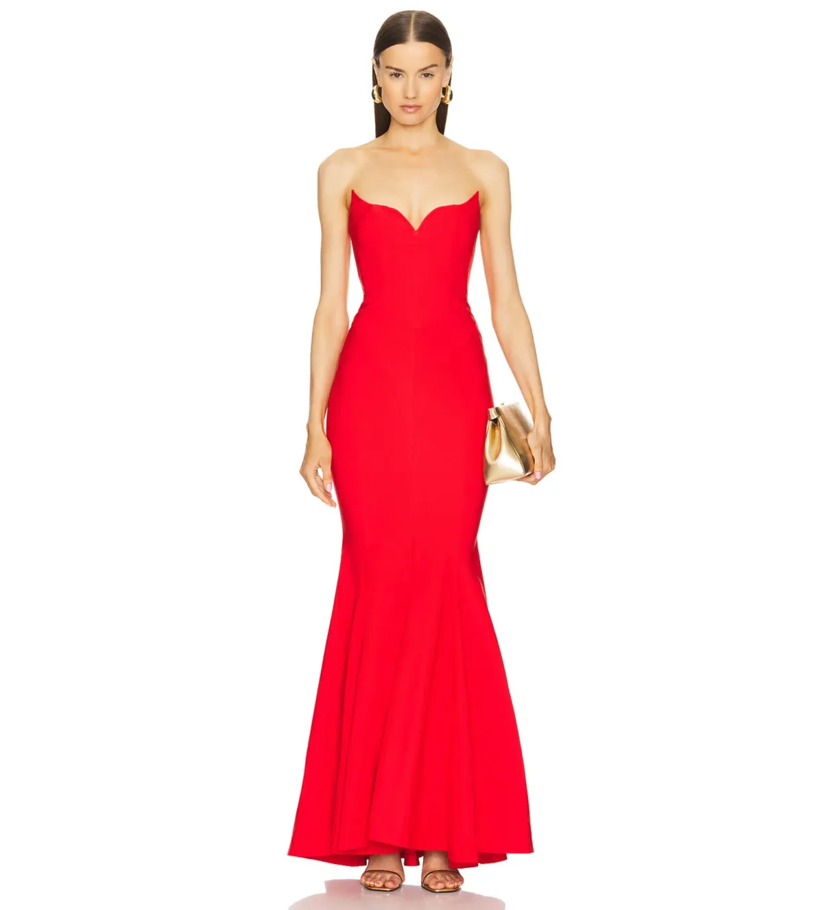 Michael Costello Billie Gown Red Size XS/AU 6 - Image 1