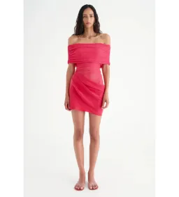 BENNI Nico Mini Dress Watermelon Size M AU 10 for rent on The Volte - image 1