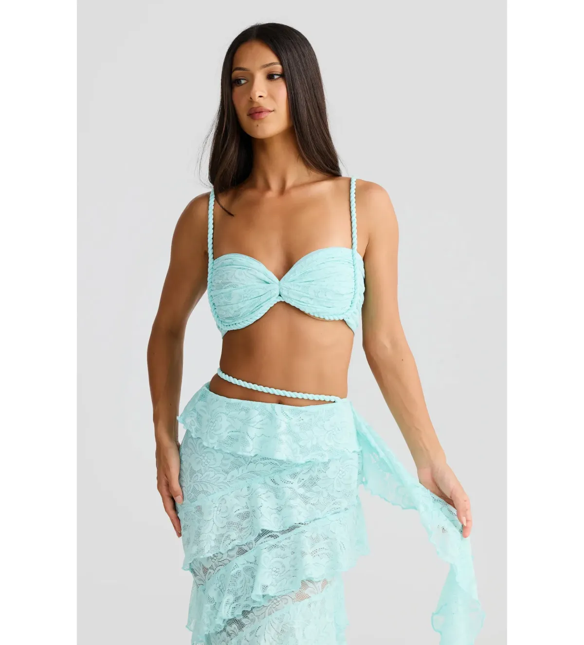 Melani The Label Ahria x Joa Maxi Set in Aqua Size XS AU 6 - Image 3