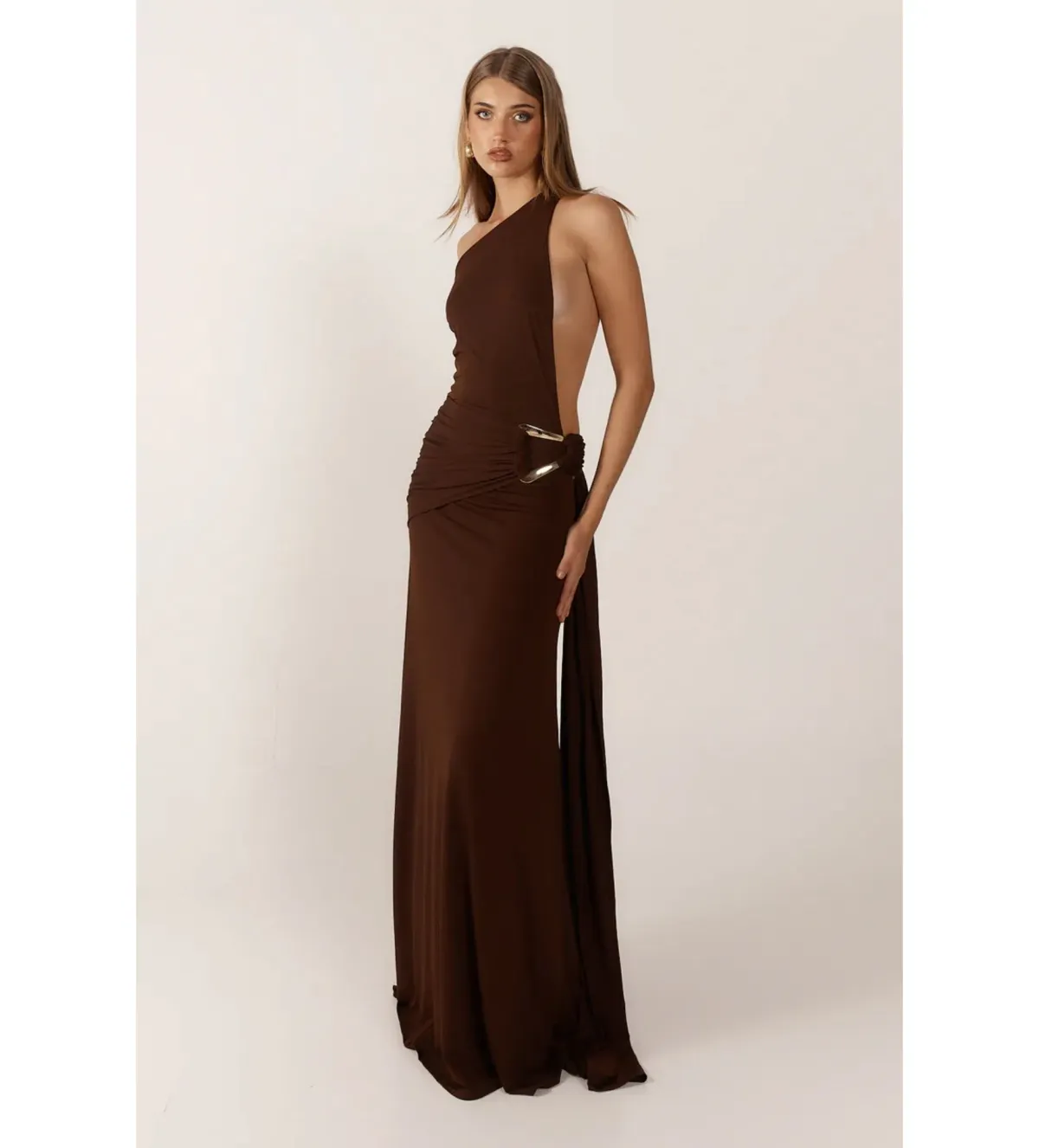 Ance Gria Gaia Gown Brown Size S AU 8 - Image 2