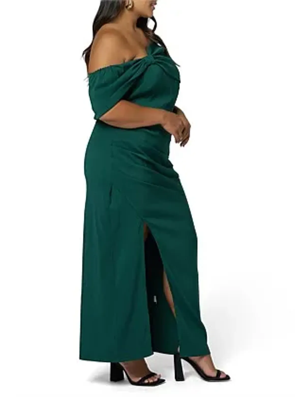 Curve Project Pink Dusk Damn Fine Maxi Dress Green Size 14 - Image 3