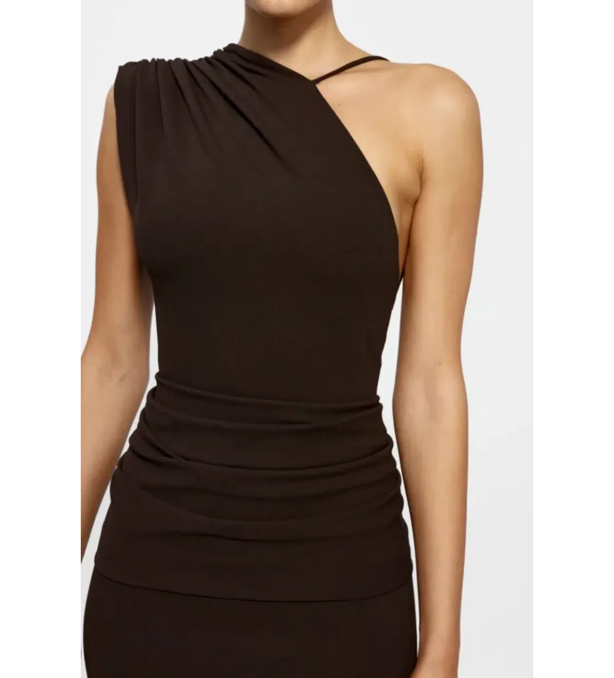 Effie Kats Greer Gown Brown Size 8 - Image 5