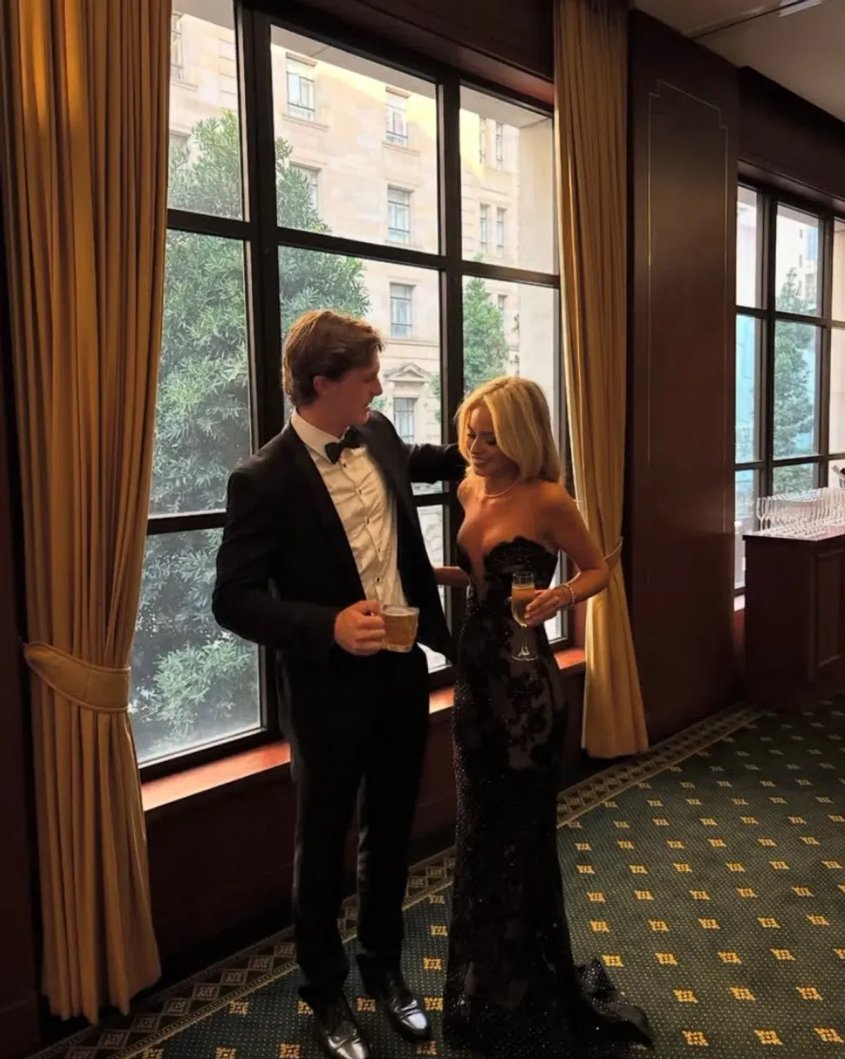 Self Portrait Embellished Sheer Lace Maxi Dress Black Size 12 - Image 7