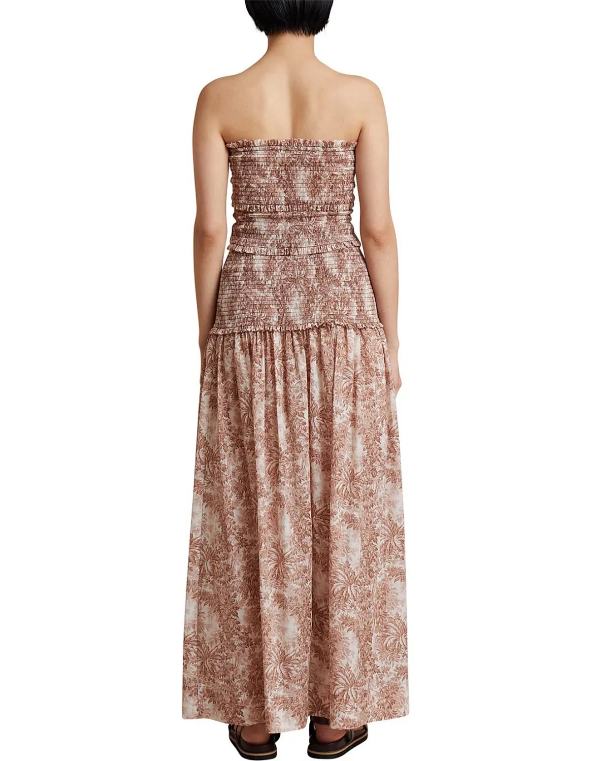 Bec and Bridge Gloria Maxi Floral Strapless Dress in Brown Size 10 - Image 3