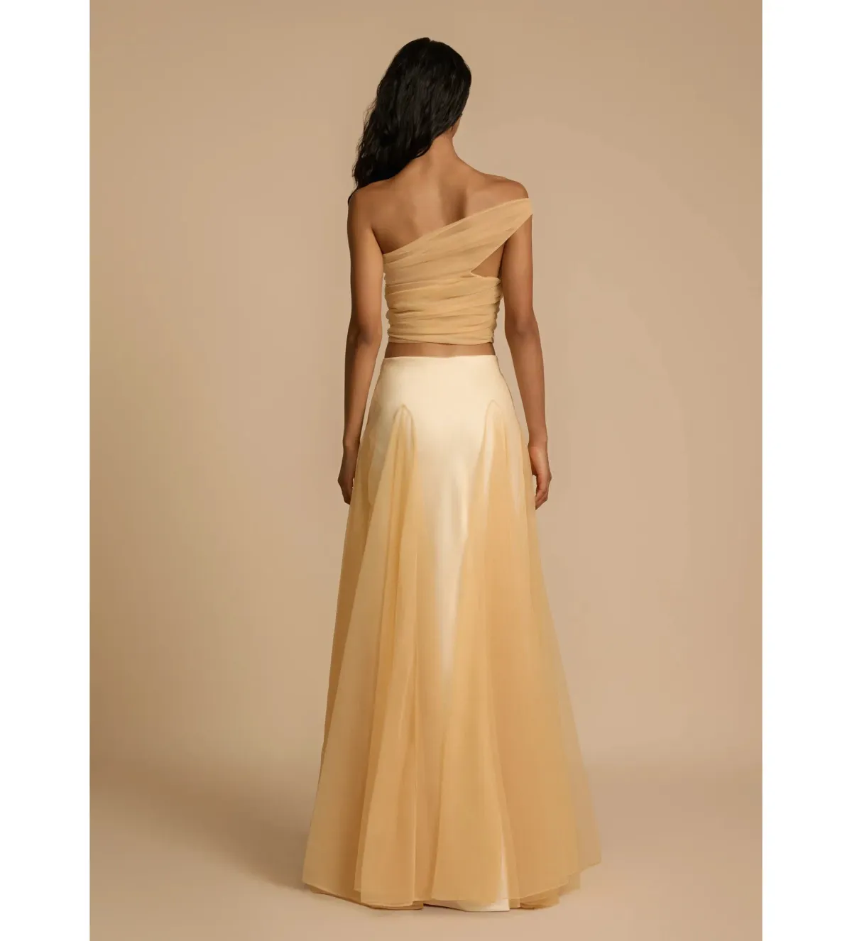 Arcina Ori Violetta Top and Maxi Skirt Set Gold Size XS AU 6 - Image 4