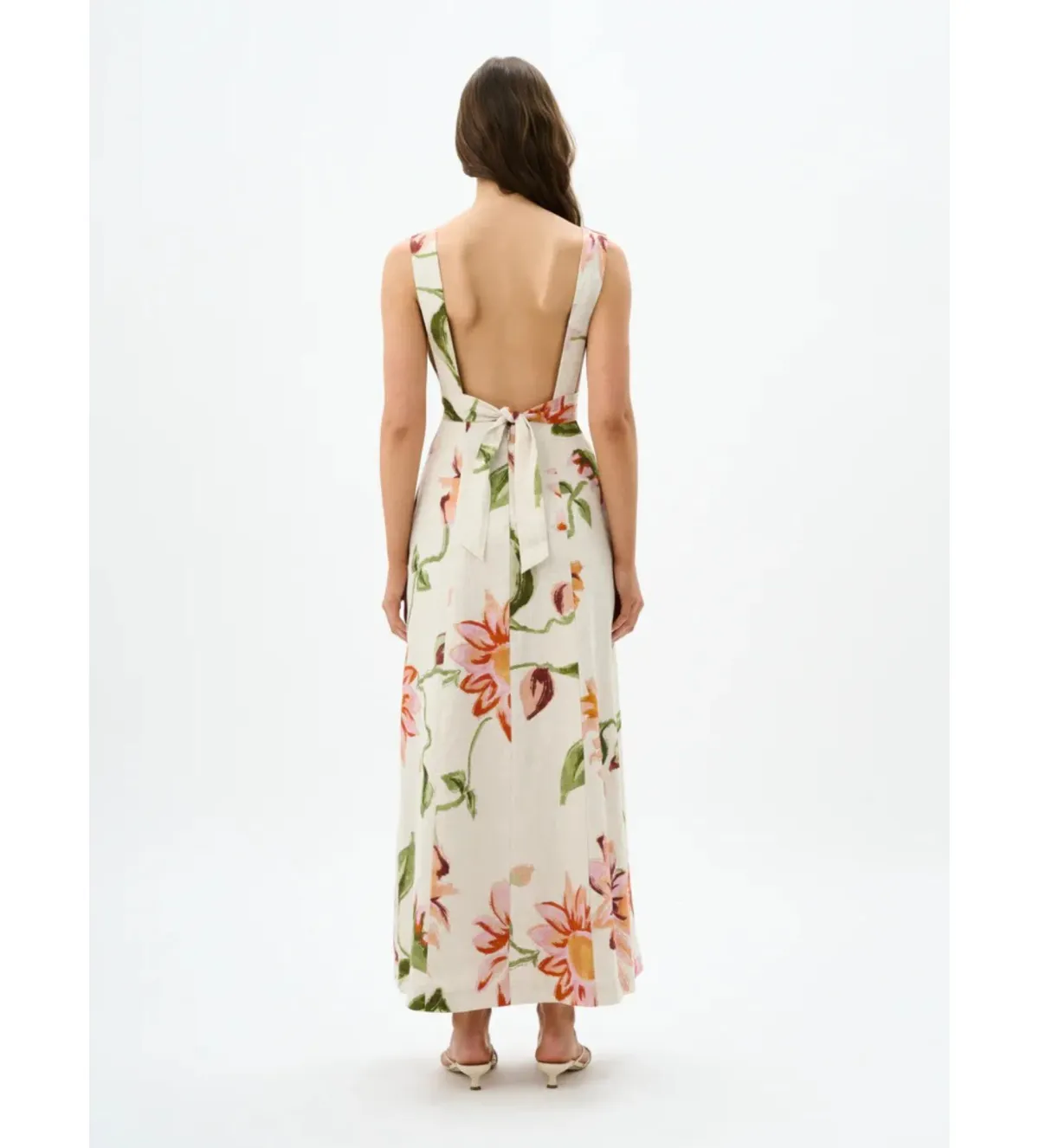 Roame Isolde Maxi Dress Raphia Bloom One Size - Image 4