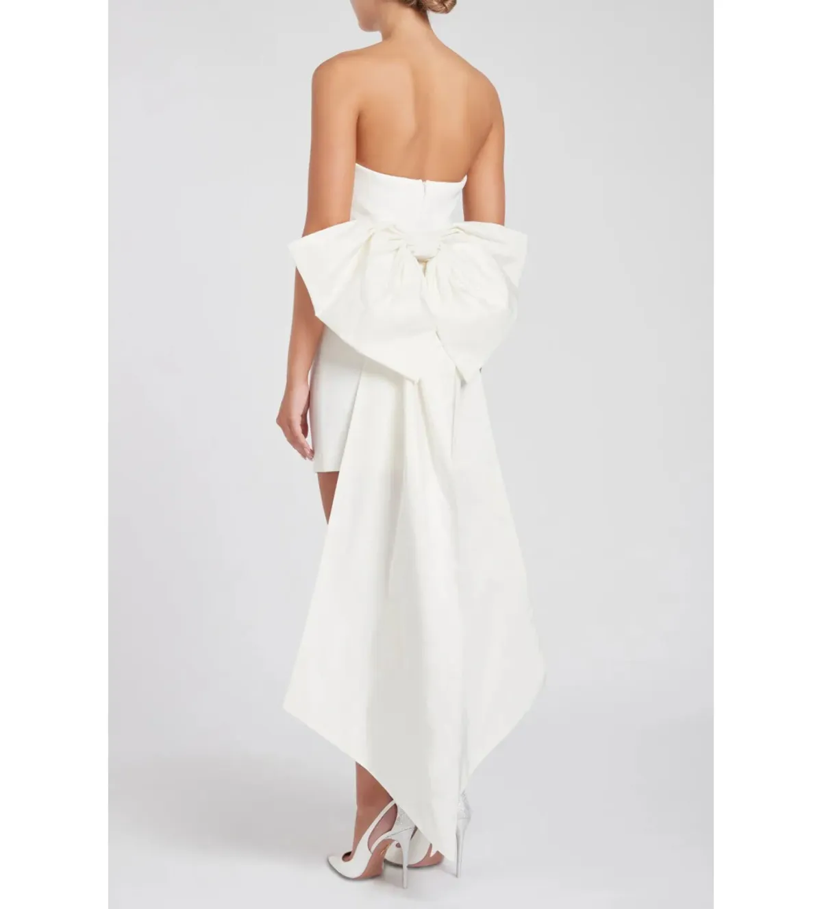 Rebecca Vallance Daphne Mini Dress Ivory Size AU 8 - Image 4