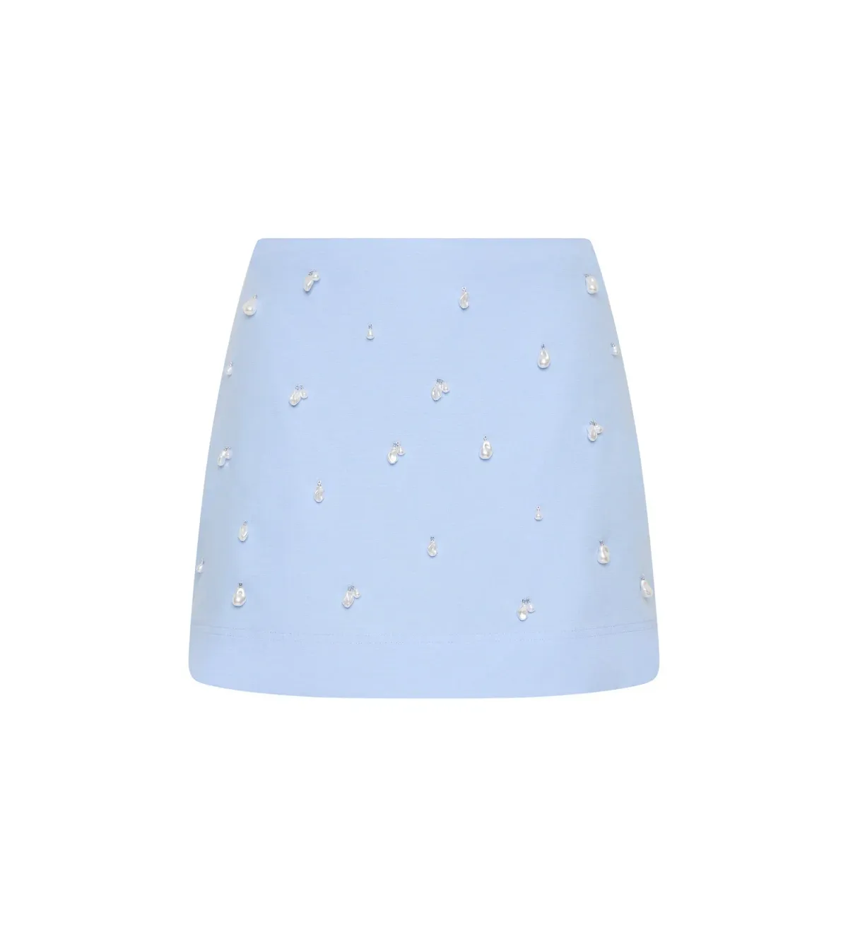 Aje Akoya Crop Top Size AU 4 and Mini Skirt Size AU 6 Set Cornflower Blue  - Image 6