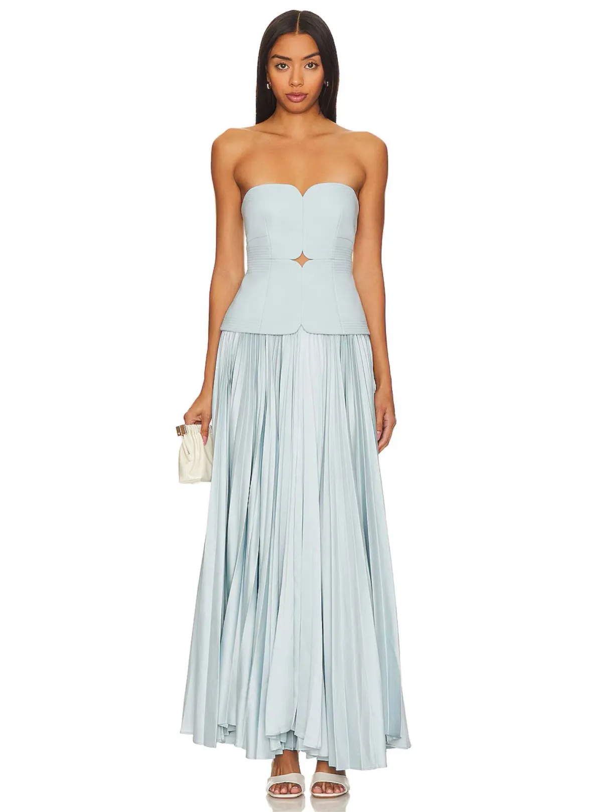 Acler Avonlea Midi Dress Celeste Blue Size 10 - Image 1