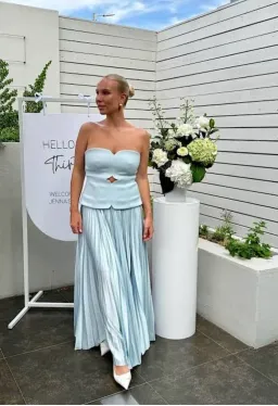 Acler Avonlea Midi Dress Celeste Blue Size 10 for rent on The Volte - image 4