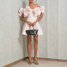 Aje Etta Mini Dress in Pastel Pink Size AU 10 for rent on The Volte - image 7