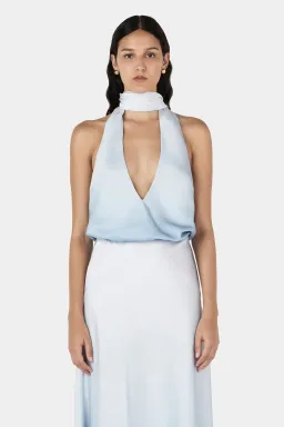 Hansen and Gretel Harper Halter Top Ocean Spray Size AU 12  for rent on The Volte - image 4