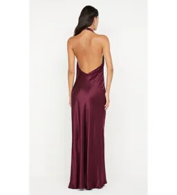 Bec and Bridge Elisia Wrap Maxi Dress in Plum Size AU 6 for rent on The Volte - image 3