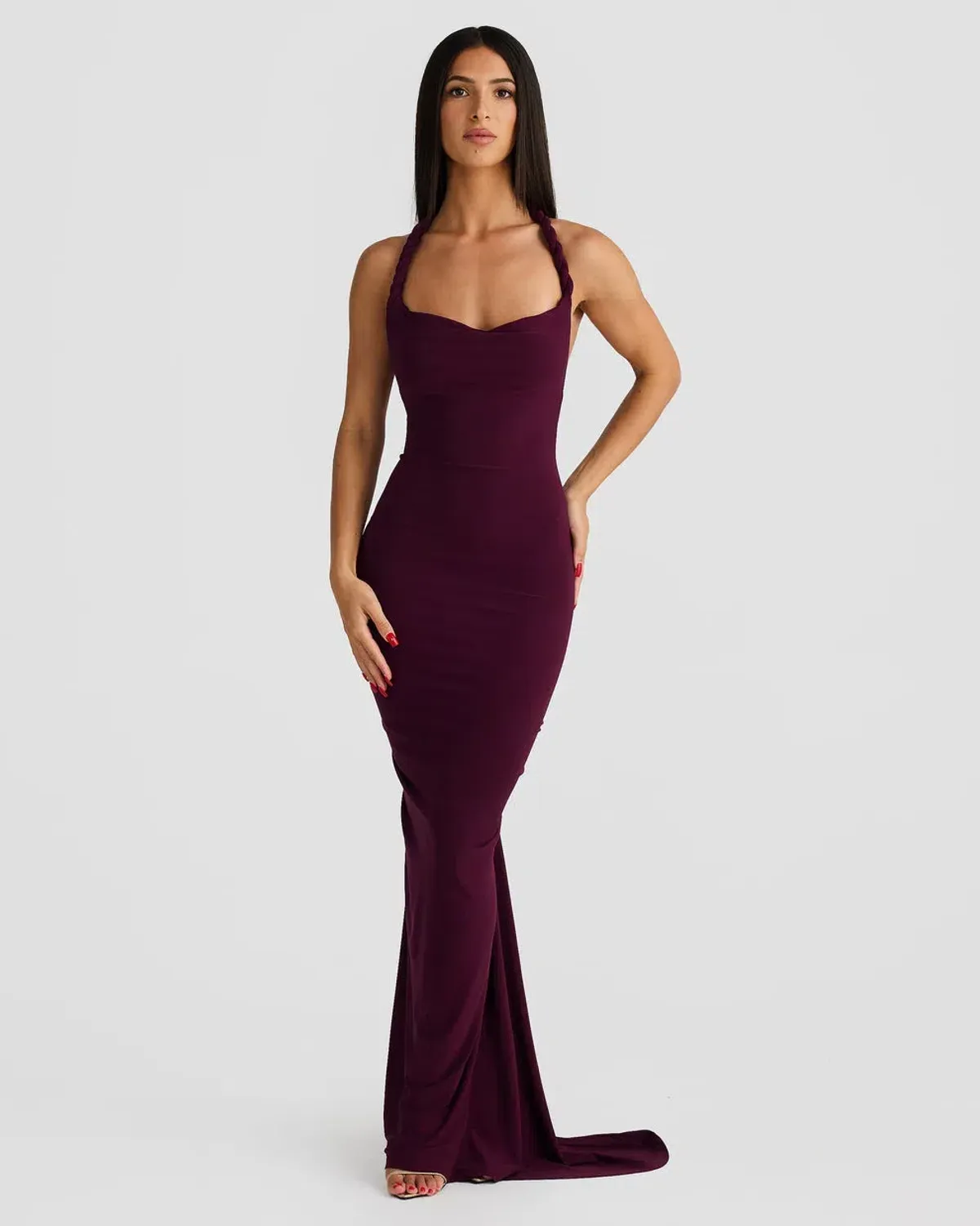 Melani The Label Maia Maxi Gown Mulberry  Size 6 - Image 5