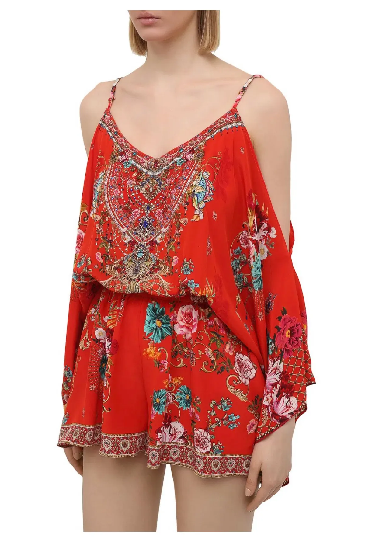 Camilla Drop Shoulder Playsuit Cameos Can Can Size S AU 10 - Image 2