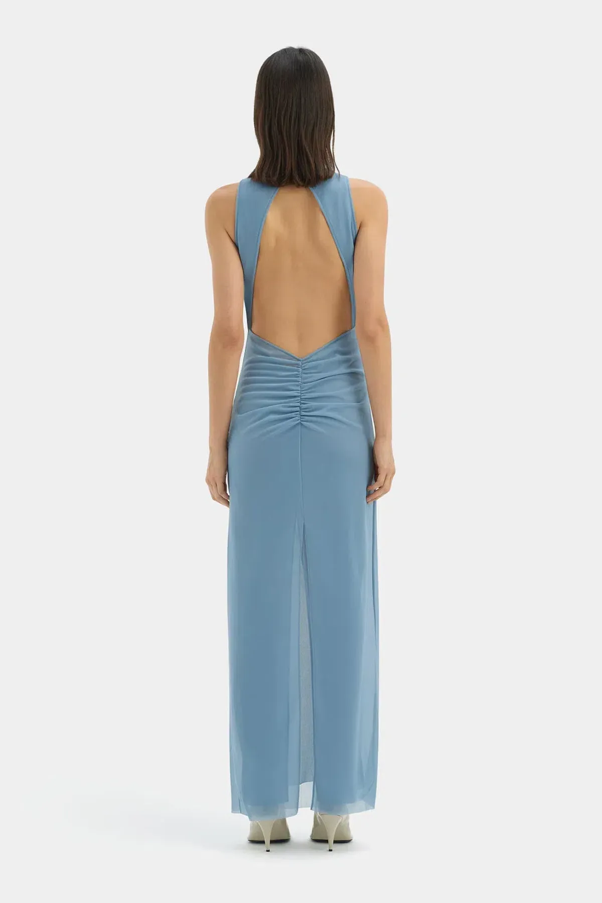 Sir the Label Ruby Open Back  Maxi Gown Aqua Size 8  - Image 4