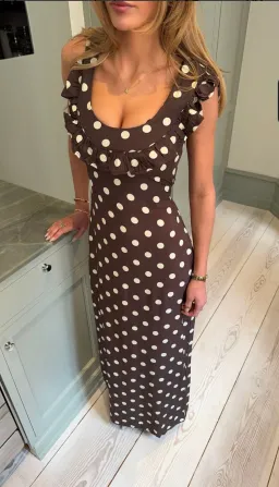 The Designer Club Design by Si Luna Dress Brown Print Size XS AU 6 for rent on The Volte - image 3