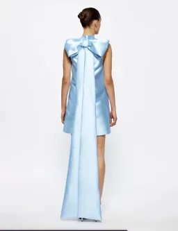 Effie Kats Jorja Mini dress in  Cornflower Blue Size AU 10 for rent on The Volte - image 5