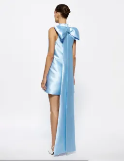 Effie Kats Jorja Mini dress in  Cornflower Blue Size AU 10 for rent on The Volte - image 4