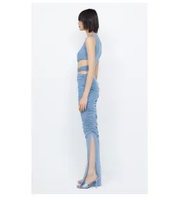 Bec and Bridge Whorl Asym Maxi Dress Meridian Blue Size AU 12 for rent on The Volte - image 3