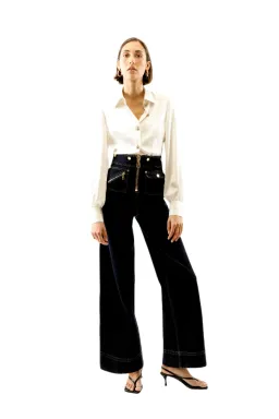 ALICE By Alice McCall Maverick Jumpsuit Indigo Size AU 14 for rent on The Volte - image 4