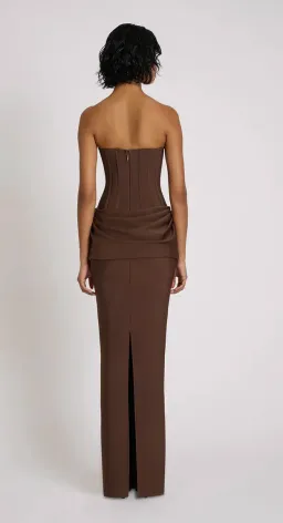 Eliya the Label Hilda Gown Brown Size AU 10 for rent on The Volte - image 3