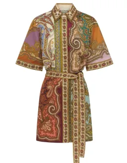 Alemais Clemenza Spliced Mini Dress Multicolour Size 16 for rent on The Volte - image 2