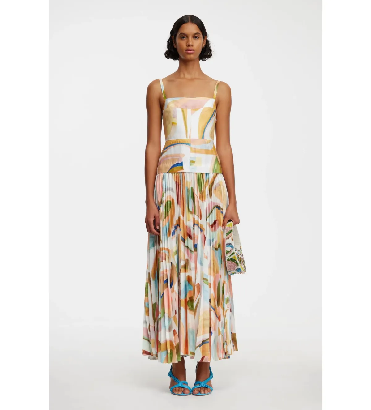 Acler Leasgill Midi Dress in Cubist Canyon Size AU 10 - Image 1