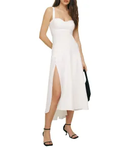Reformation Bekki Linen Maxi Dress White Size 10/M for rent on The Volte - image 1