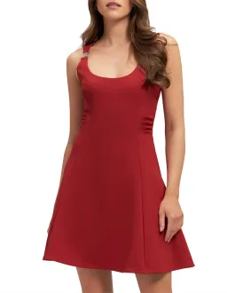 Guess Flare Arianna Mini Dress Red Size 10/M for rent on The Volte - image 2