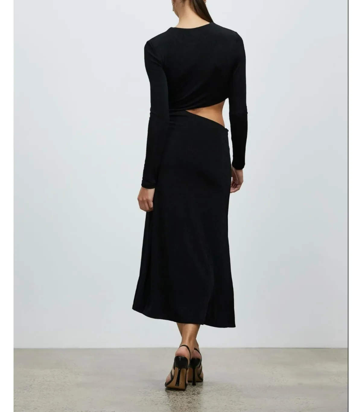 MISHA Arma Cut Out Midi Dress Black Size 6/XS - Image 5