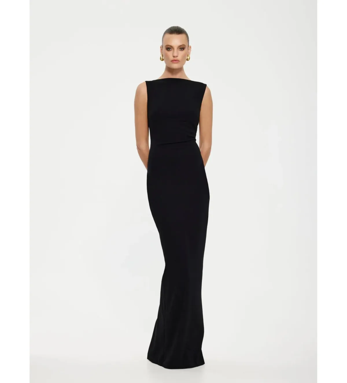 Effie Kats Verona Gown Black Size 10 - Image 1