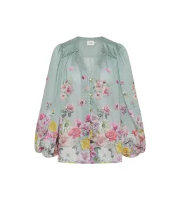 Aje Dreamscape Blouse Mist Collage Floral for rent on The Volte - image 5