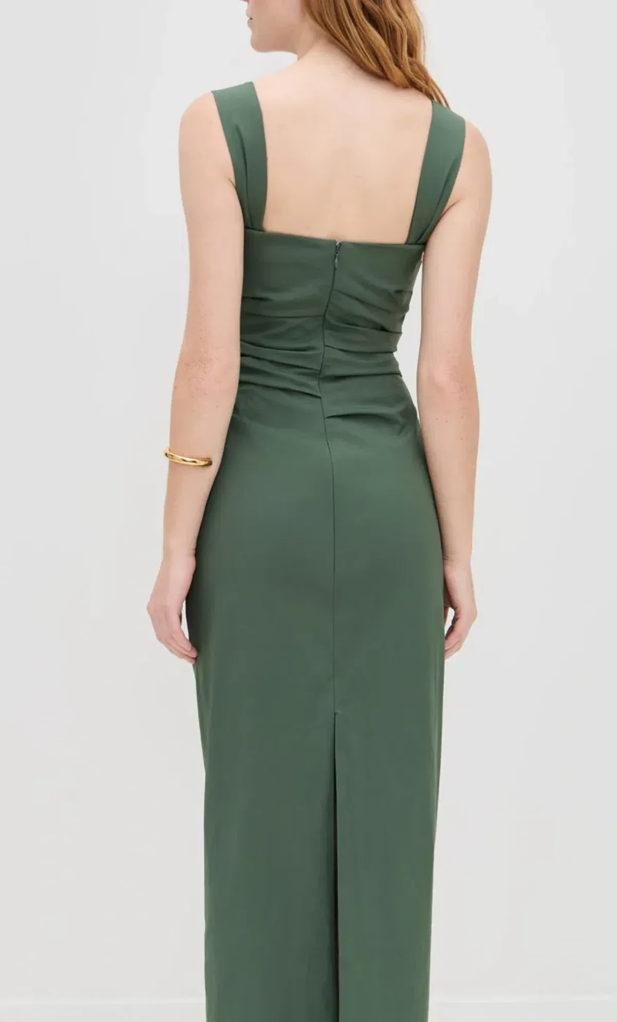 Sir the Label Florent Balconette Maxi Dress Forest Green Size 10/M - Image 3