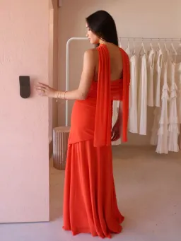 By Nicola  By Nicola Fiesta Off Shoulder Maxi Dress in Fiesta Size 8 for rent on The Volte - image 3