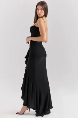 House of Cb Gabbi Black Maxi Dress Size 8 for rent on The Volte - image 2
