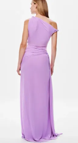 MISHA Sisal Mesh Dress Maxi Dress Lilac Size 10  for rent on The Volte - image 3