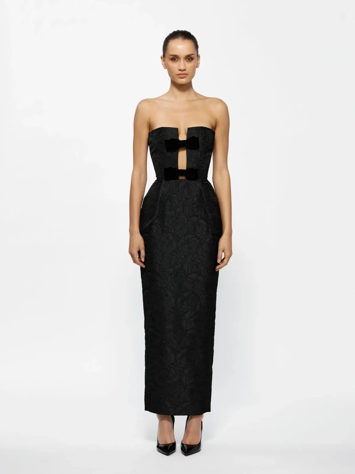 Effie Kats Kiera Gown Black Size 10 - Image 1