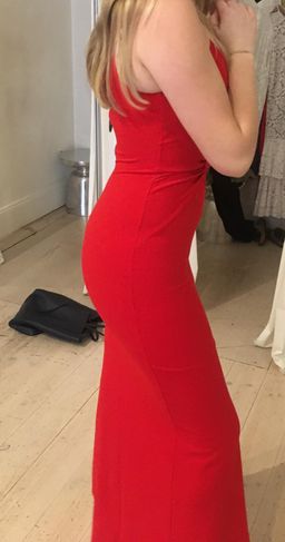 Red Dress Nookie Lust one shoulder gown red size 8 for rent on The Volte - image 3