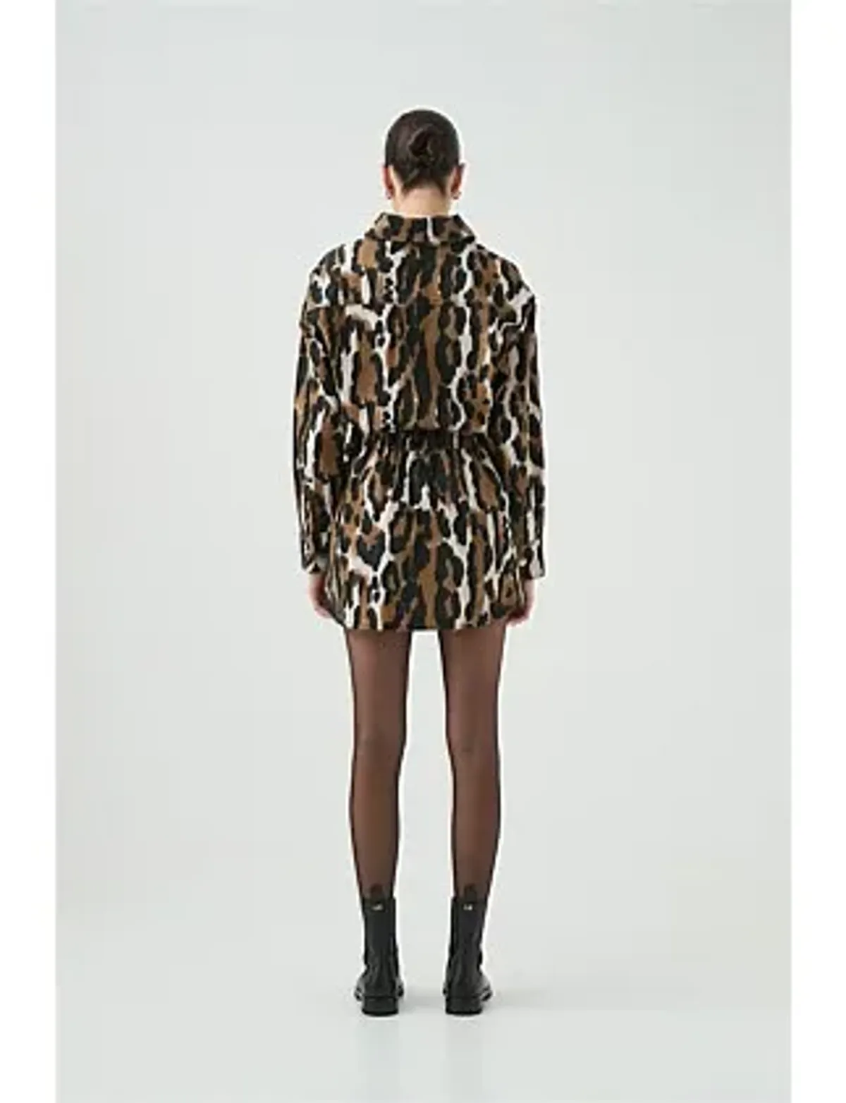 Aje Sienna Shirt Dress Animal Print Size 6 - Image 10