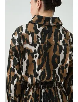 Aje Sienna Shirt Dress Animal Print Size 6 for rent on The Volte - image 9