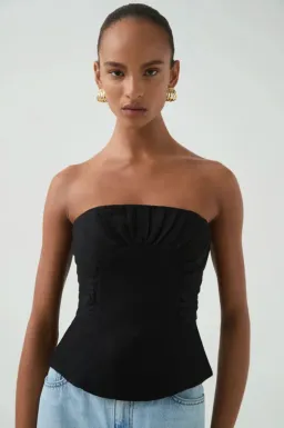 Aje Otta Bustier Black Size 6  for rent on The Volte - image 2