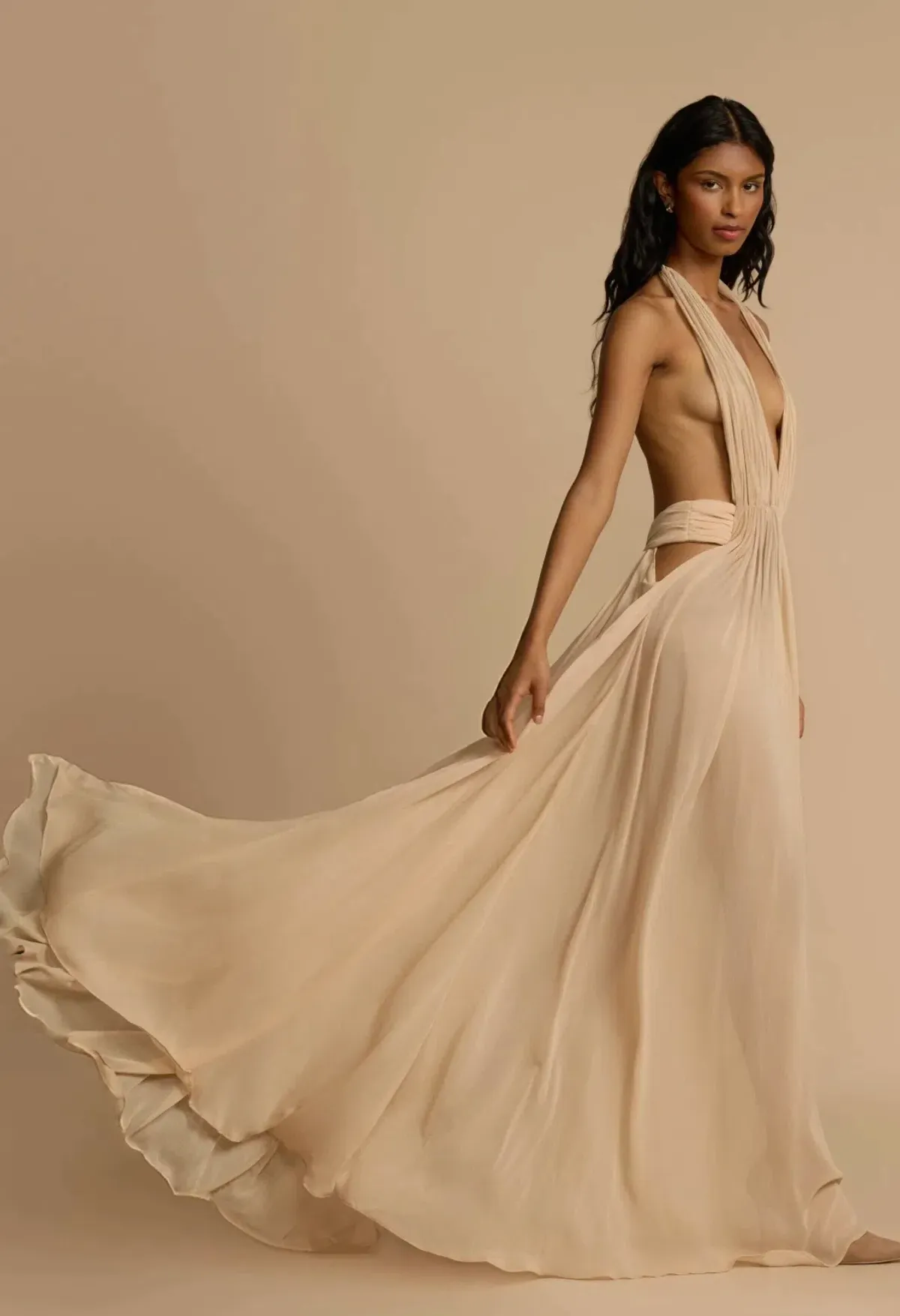 Arcina Ori Florence Maxi Dress Stone Size XS / AU 6 - Image 2