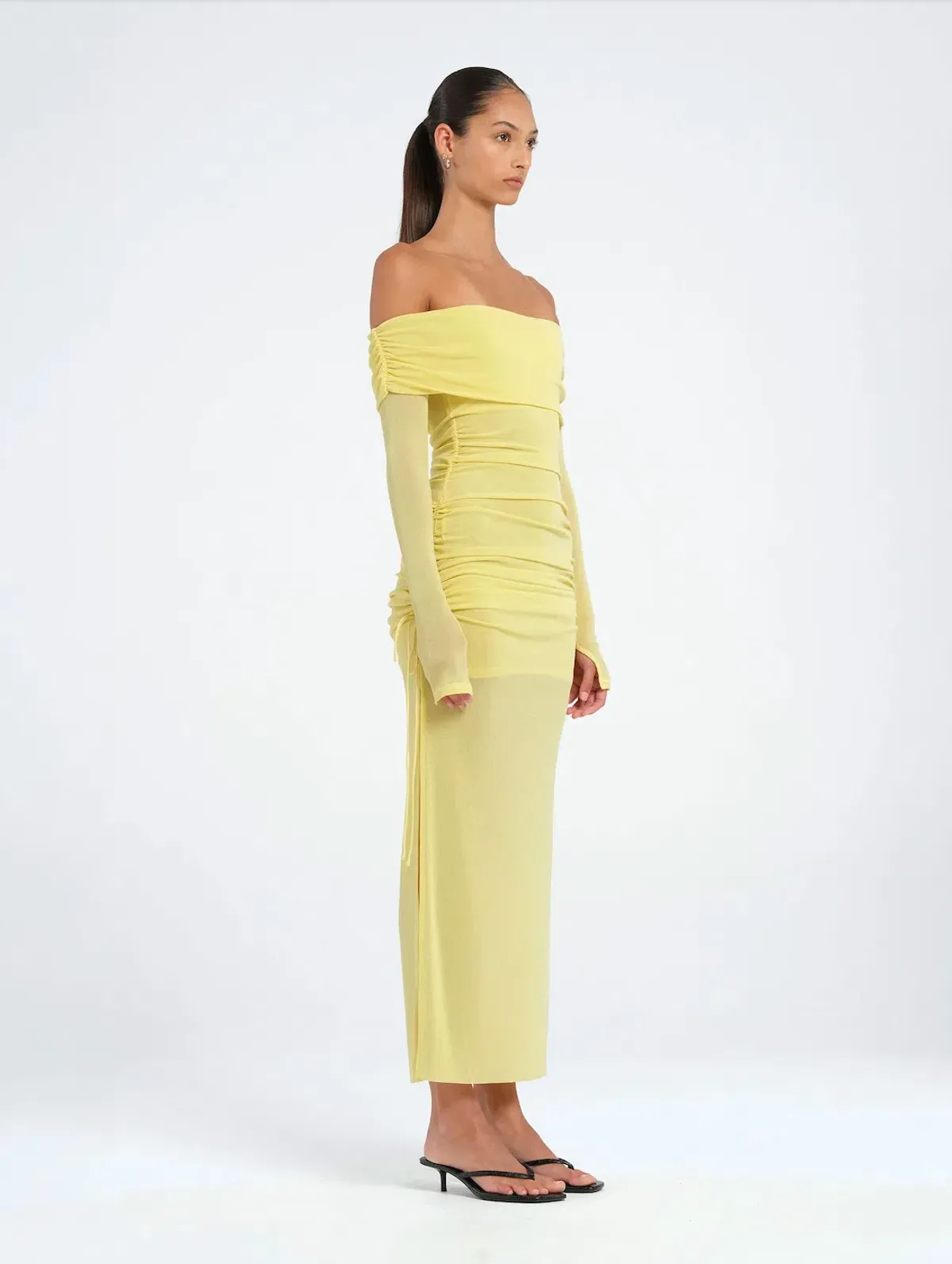 Benni Blaire Midi Dress Lemon Size 8 / AU 8 - Image 2