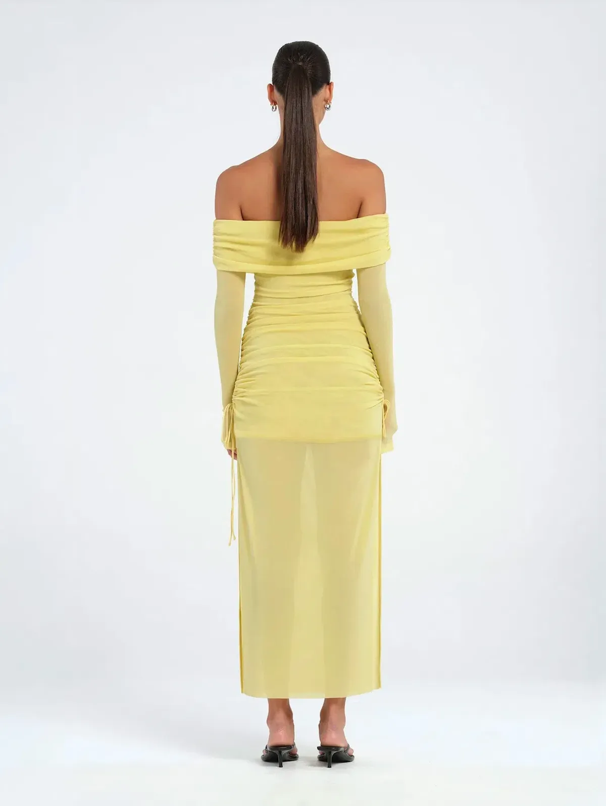 Benni Blaire Midi Dress Lemon Size 8 / AU 8 - Image 3