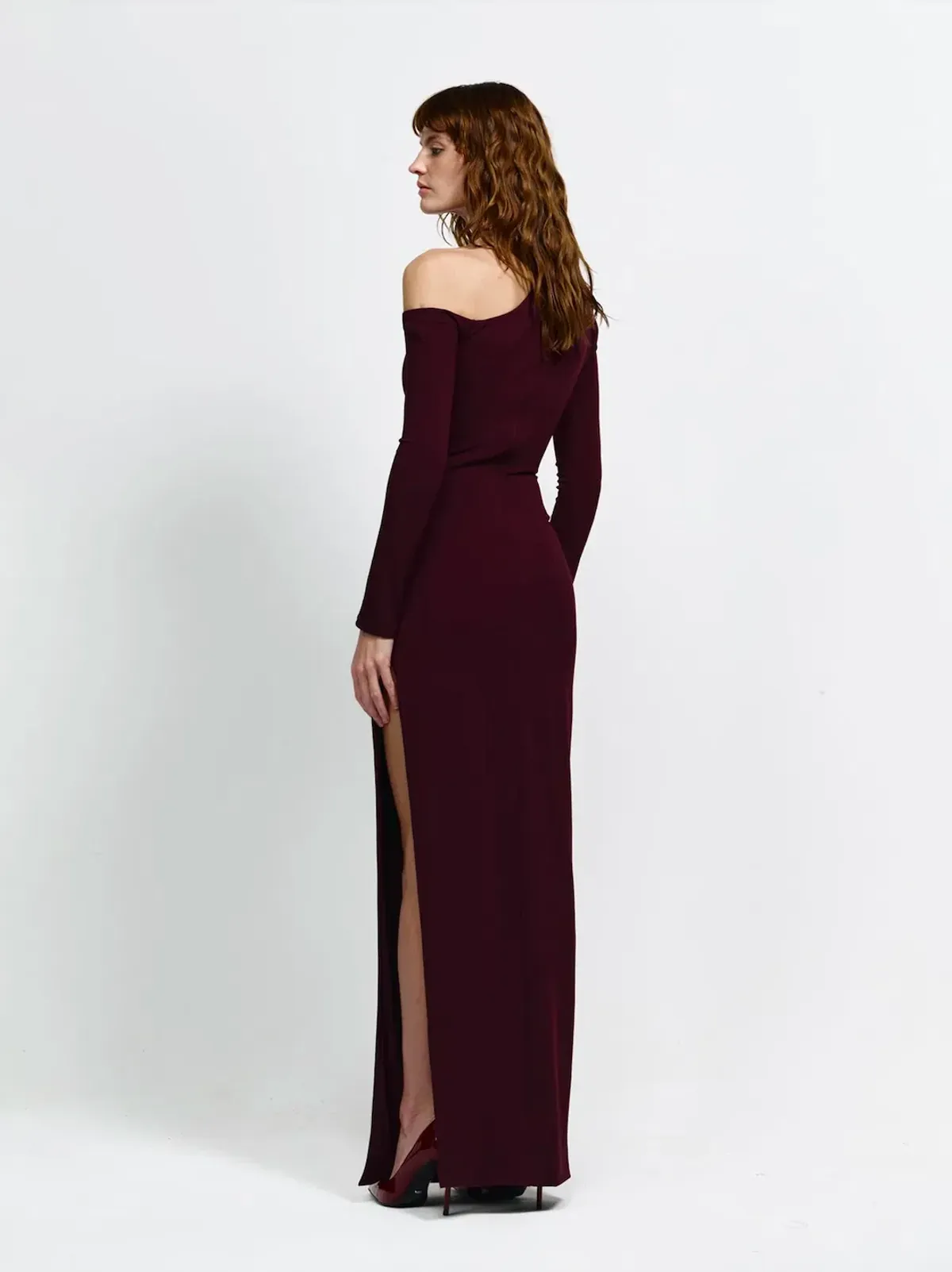 Effie Kats Cayley Gown Maxi Dress in Wine Size XS / AU 6-8 - Image 4