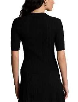 Ralph Lauren Cable-knit Polo Cardigan Black  for rent on The Volte - image 8