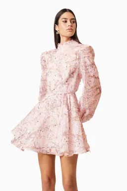 Elliatt Regina Long Sleeve Dress Pink Size 10 for rent on The Volte - image 2