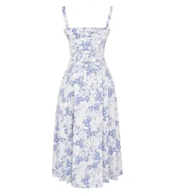 House of CB Carmen Midi Blue Print Bustier Size XS for rent on The Volte - image 7